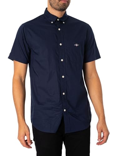 Chemise GANT Reg Poplin SS la solution anti-chaleur élégante