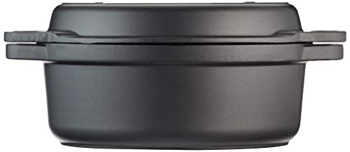 Commichef XB-626B Grunwerg Twin-Use Oval Casserole & Grill Pan, Aluminium, Black 2 Gallery Image Commichef XB-626B Grunwerg Twin-Use Oval Casserole & Grill Pan, Aluminium, Black 2 Gallery Image
