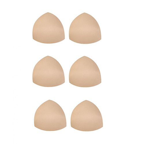 Image of Bra Pad Inserts 3 Pairs, Bra Pads Replacement Inserts Liner Padded for Sports Bra Cup for Women's Push Up Bra Inserts