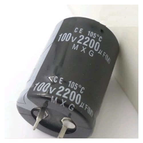 Condensateur 2200uF 100V électrolytique en aluminium aux dimensions précises 22x35mm