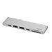 Produktbild QDOS PowerLink Pro 7 in 1 USB-C Hub - Silber