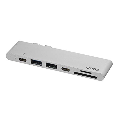 Preisvergleich Produktbild QDOS PowerLink Pro 7 in 1 USB-C Hub - Silber