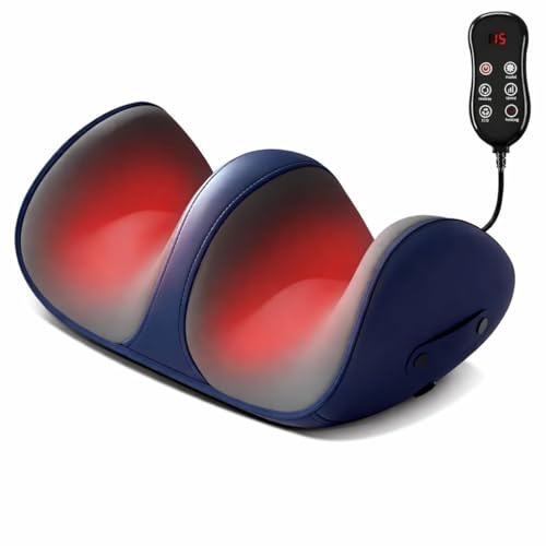 Image of KIMEE Shiatsu Foot Massager Machine with Heat, Foot and Calf Massager,Delivers Relief for Tired Muscles and Plantar,Deep Tissue Massager, Pain Relief, Promotes Blood Circulation Giftfor Women Men