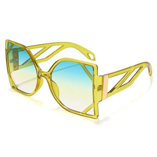 Lunettes de soleil de luxe surdimensionnées pour femme au design haute finition