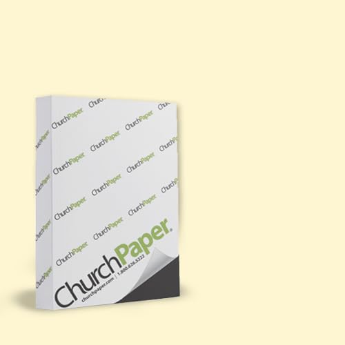 Colored Paper, 24 lb Cream Printer Paper, 8.5 x 11-1 Ream (500 Sheets) - Made in the USA, Pastel Paper 110-24-19 - replacement for Hammermill Cream Paper