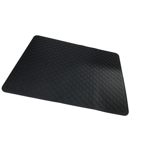 Mats - Protector de suelo rectangular impermeable con textura de silicona para parrillas de barbacoa y alfombrillas de calefacción al aire libre