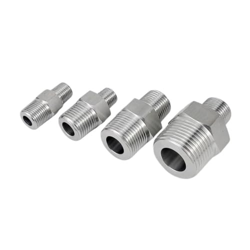 Junta de acero inoxidable 304 macho BSP a métrica M16 para unión de tuberías 3