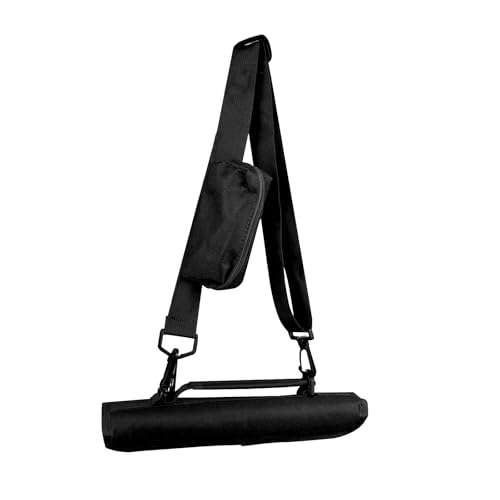 AfitLulu Bolsa de golfe para tacos de golfe, bolsa de viagem dobrável para 3-5 tacos de golfe com alças de ombro e fivelas, bolsa de transporte de golfe com bolsa de bola com zíper (preto)