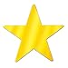 Beistle 57027-GD Gold Metallic Star Cutouts, 3-1/2 Inch (Value 36-Pack)