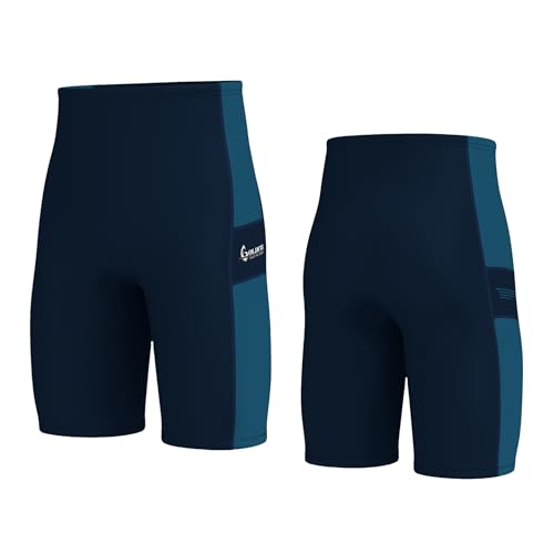 GoldFin Chaleco con Capucha para Hombre y Short de Traje de Neopreno 2mm, Azul XL miniatura 3