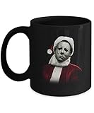 Christmas Michael Myers Santa Hat Mug Coffee Mug Gift Coffee Mug 11OZ Coffee Mug