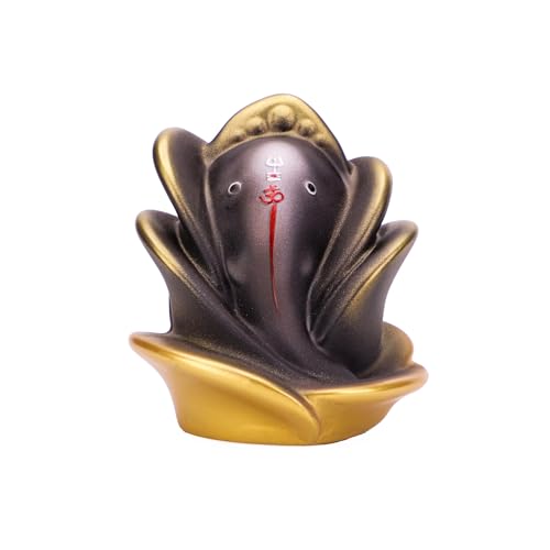 Estatua de Ganesh Rosa 3 Pulgadas con Símbolo OM miniatura 2