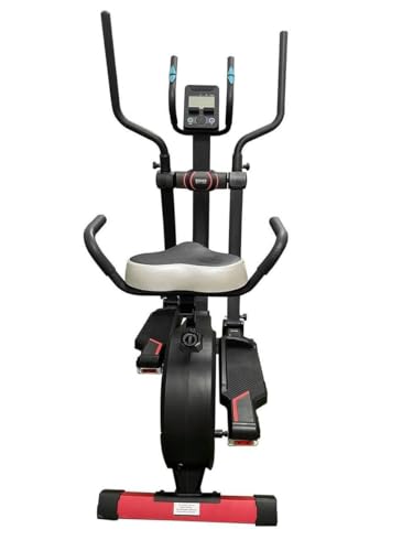 Bicicleta Elíptica Romo   Equipo de Ejercicios   Negra   Magnético   16 Niveles de Resistencia   Ajustable en Altura   125 kg de Capacidad   53x53x105 cm