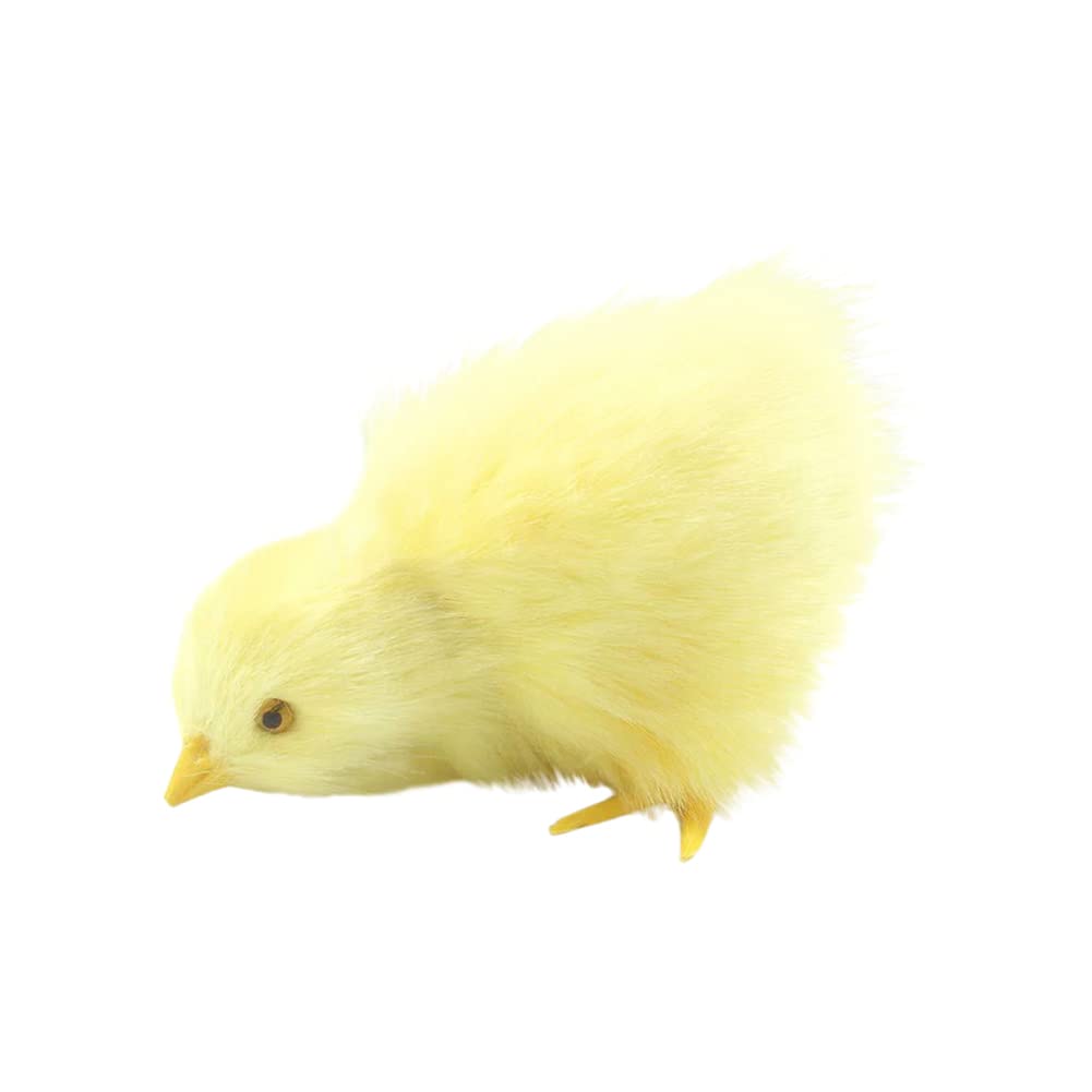 Peluche Poussin Jaune Réaliste - Jouet Doux Pour Enfants, Décoration De Pâques, Cadeau Mignon