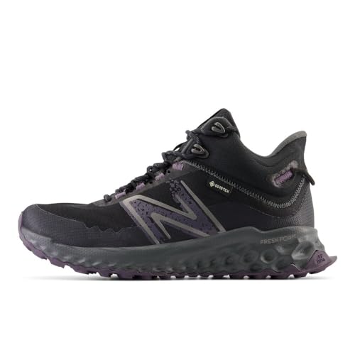 New Balance Women's Fresh Foam Garoé V1 Midcut GTX Trail Running Shoe, Black/Blacktop/Interstellar, 9 M