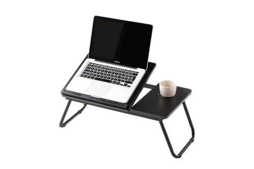 Table pliante robuste KitHome Plus design noir épuré 55 cm - 3