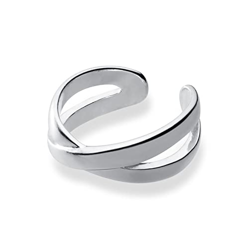 Bague réglable pour femme, bijou de mariage croisé chic pour demoiselle d'honneur