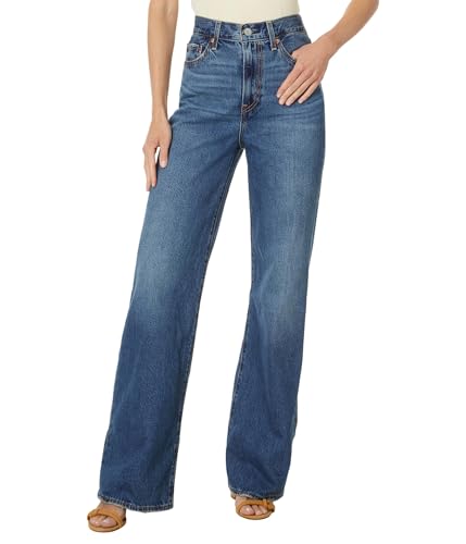 LEVI'S Women's Ribcage Wide Leg Jeans, Polar Perimeter, 28