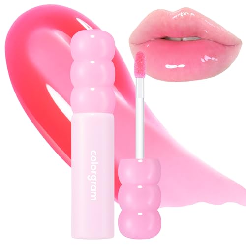 Fruity Glass Gloss - 03 Giggle Strawberry by Colorgram for Women - 0.1 oz Lip Gloss