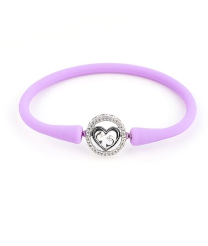 Image of Sterling Silver 925 Bracelet for Women, Rhodium Polished, Silicon Band, Everyday Wear