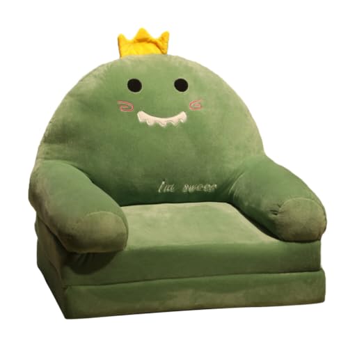 キッズソファーベット 2段 折りたたみ 座椅子 一人掛け 可愛い 子供用ソファー ベビーソファー 背もたれ手すり付 お座り練習 ぬいぐるみ ソファー ソフトチェア 座布団 折畳マット ふわふわ 安定 低反発 コンパクトサイズ 贈り物 ギフト 男女兼用 恐竜