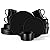 HaWare Dinnerware Sets, 16-Piece Stoneware Dinner Plates and Bowls for 4, Matte Dishes Mug, Chip & Scratch Resistant, Microwave & Dishwasher Safe - Frosting Black