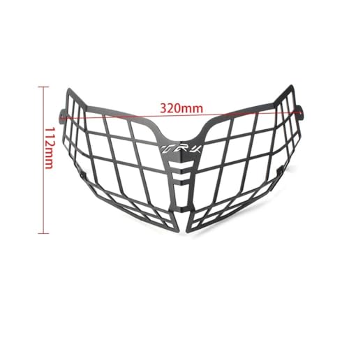 Protecteur cache phare grille moto en acier résistant TRK502
