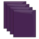 MiPremium PU Heat Transfer Vinyl, Purple Iron On Vinyl 12" x 10" (4 x Sheets), for T Shirts Sports C