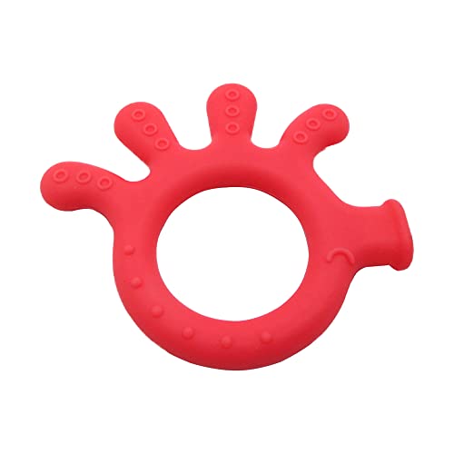 Image of Gadgetime USA Silicone Baby Finger Teether Toy - Handheld Teething Relief Toy for Babies, Toddlers, Infants, Girls & Boys - Baby Chew Toy - Stimulating & Soft Soothing Chew Toys - BPA Free