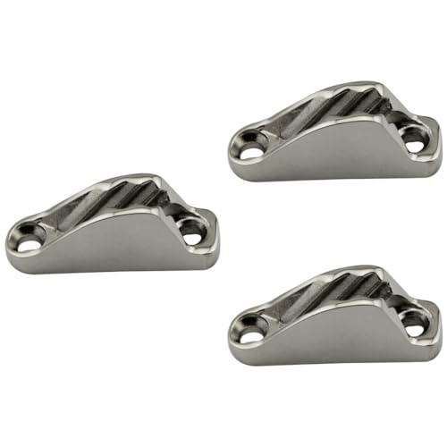BESPORTBLE 3pcs Rope Cleats for Sailboats Marine Stainless Steel Hinge Marine Grade Cleat Rope Holder