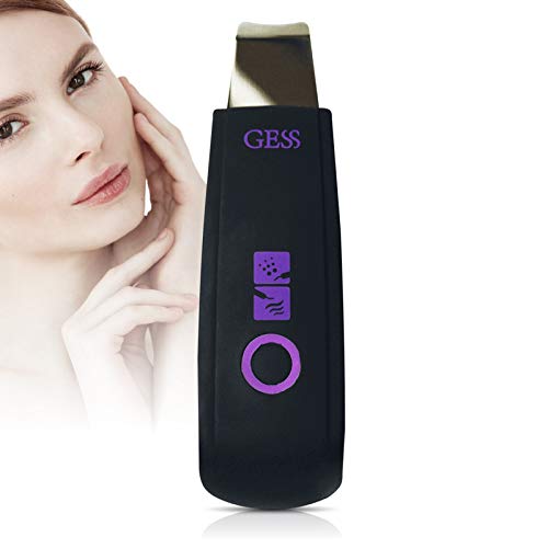 GESS Dispositivo de limpieza por ultrasonidos, limpiador facial, eliminador de puntos negros, exfoliante de acné, microdermoabrasión, cuidado de la piel, masaje recargable Cover