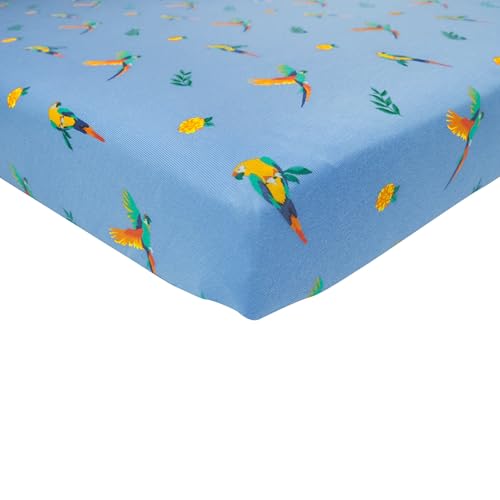 Image of Kyte Baby Soft Crib Sheet - Standard Fitted Crib Sheet Made with Rayon from Bamboo, Ultra-Gentle and Breathable (Macaw)