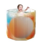 Bañera plegable para niños, spa relajante de cuerpo completo para uso en interiores y exteriores