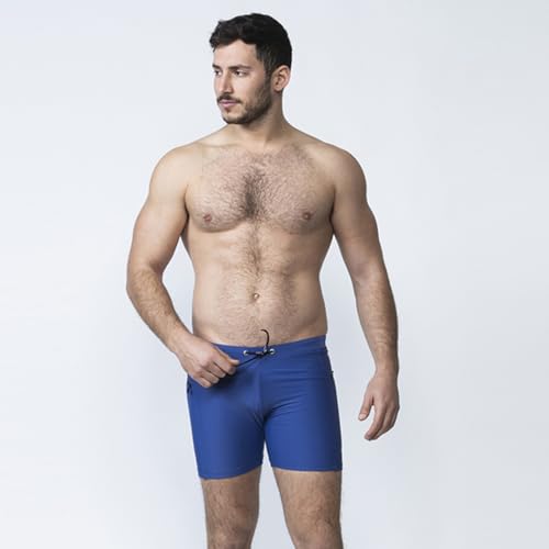 Taddlee Swimwear Men Swimsuits Swim Boxer Brief with Zipper Pockets Square Cut2