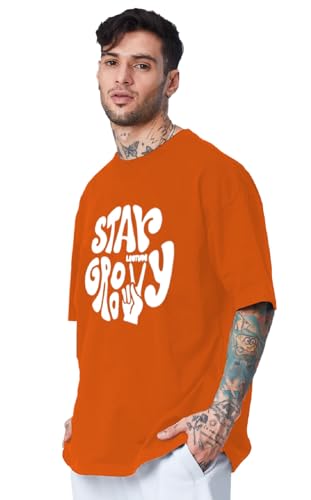 LEOTUDE Men's Cotton Regular Fit T-Shirt