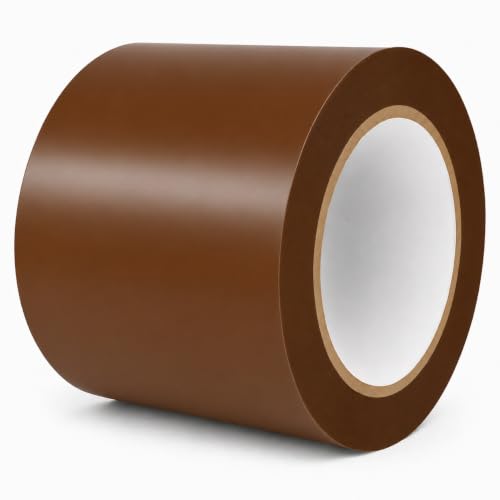 Image of GGR Supplies CVT-536 Brown Vinyl Floor Marking Tape, 4 x 36 Yards