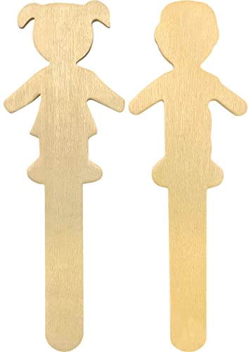 STEM Basics: People-Shaped Craft Sticks - 50 Count