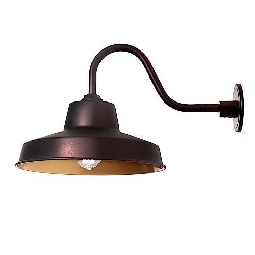 Flynix 14 Inch Outdoor Gooseneck Barn Light