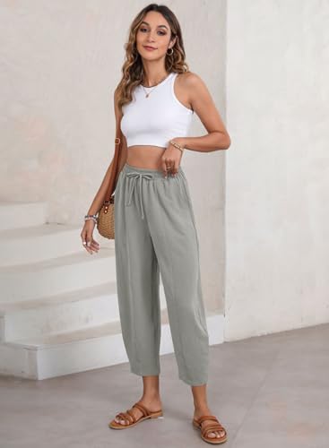 Image of EVALESS Women's High Waisted Wide Leg Palazzo Trousers