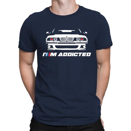 E36 – M adicto amantes del coche camiseta para hombre, azul marino, M