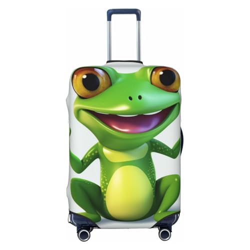 Fundas de equipaje de rana verde para maletas, funda elástica protectora para maletas, a prueba de polvo, antiarañazos, gruesas, fundas lavables para equipaje de viaje, aptas para maletas grandes