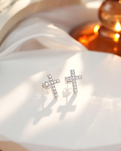 Cross Earrings Communion Confirmation Gifts for Girls Christian Jewerly Gifts for Women Girls3