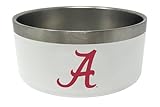 Alabama Crimson Tide 32oz Stainless Steel Dog Food & Water Bowl - NCAA Officially Licensed