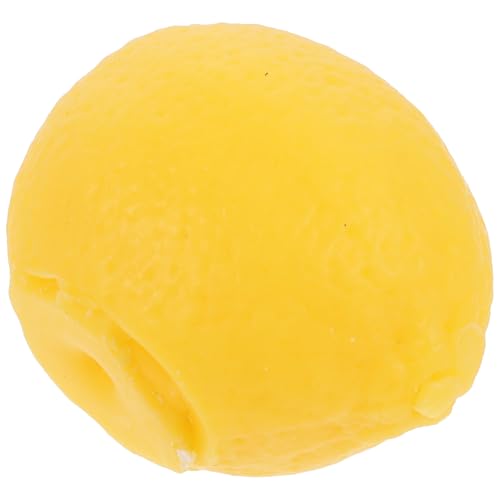 Veemoon Vela de cera de soja perfumada con forma creativa de limón para bodas y fiestas, difusora de fragancia hecha a mano, color amarillo brillante