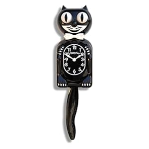 Classique Noir Kitty-Cat – Made By Kit-Cat Klockâ® par Kit-Cat