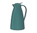 Produktbild alfi ECO 1,0l, grün matt, Isolierkanne mit hygienischem Hartglaseinsatz aus Kunststoff, Drehverschluss mit bequemer Drucktaste, Ausgießen mit einer Hand, ideal als Kaffeekanne, Teekanne, BPA-frei