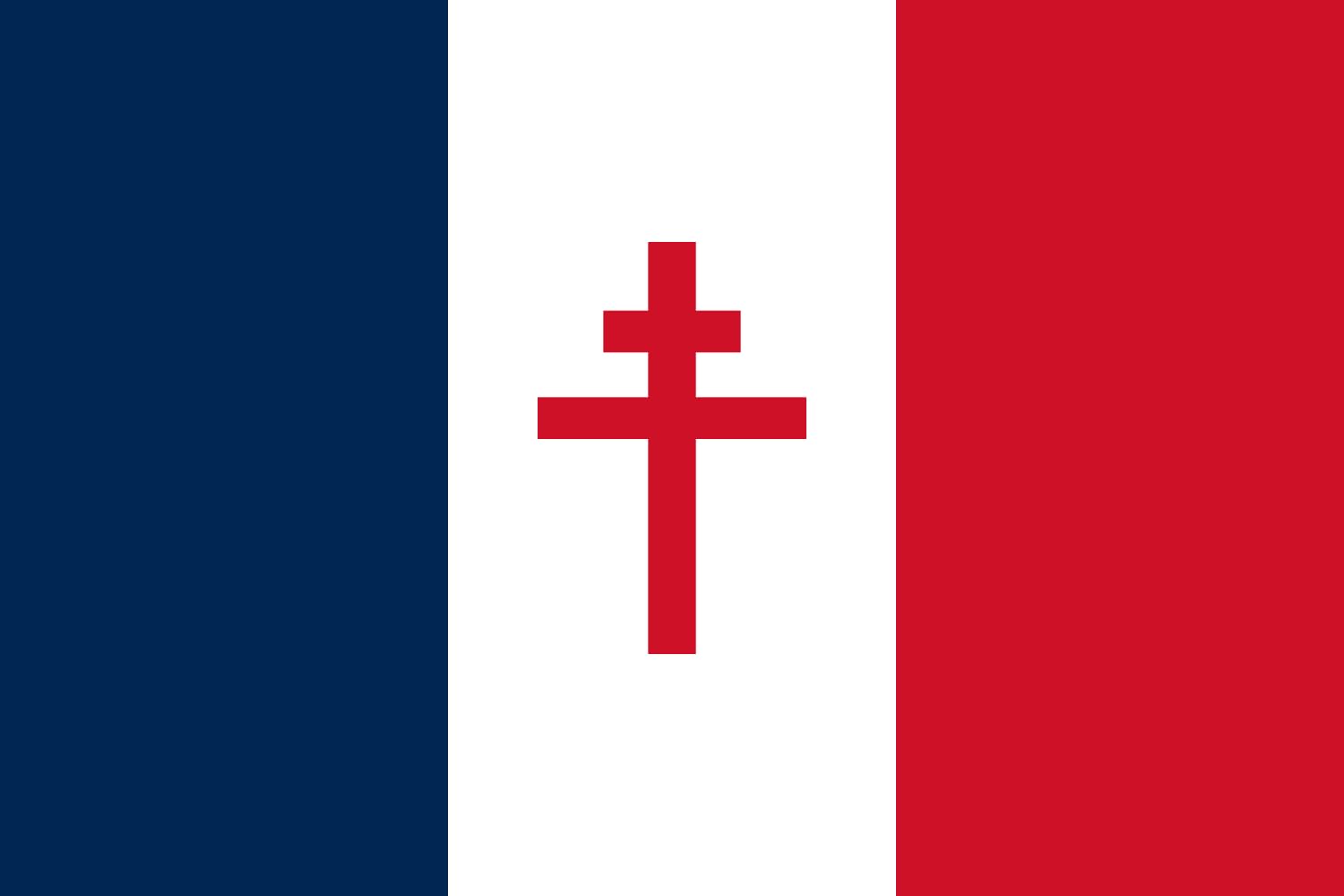Drapeau Large France Libre (1940-1944) | drapeau paysage |