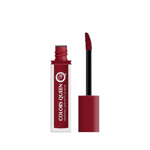Image of Colors Queen Sensational Liquid Matte Lipstick - 7g | Long Lasting, Fade & Transfer Proof Lipstick | Highly Pigmented, Water & Smudge Proof Liquid Lipstick for Women (16 - Deep Talks)
