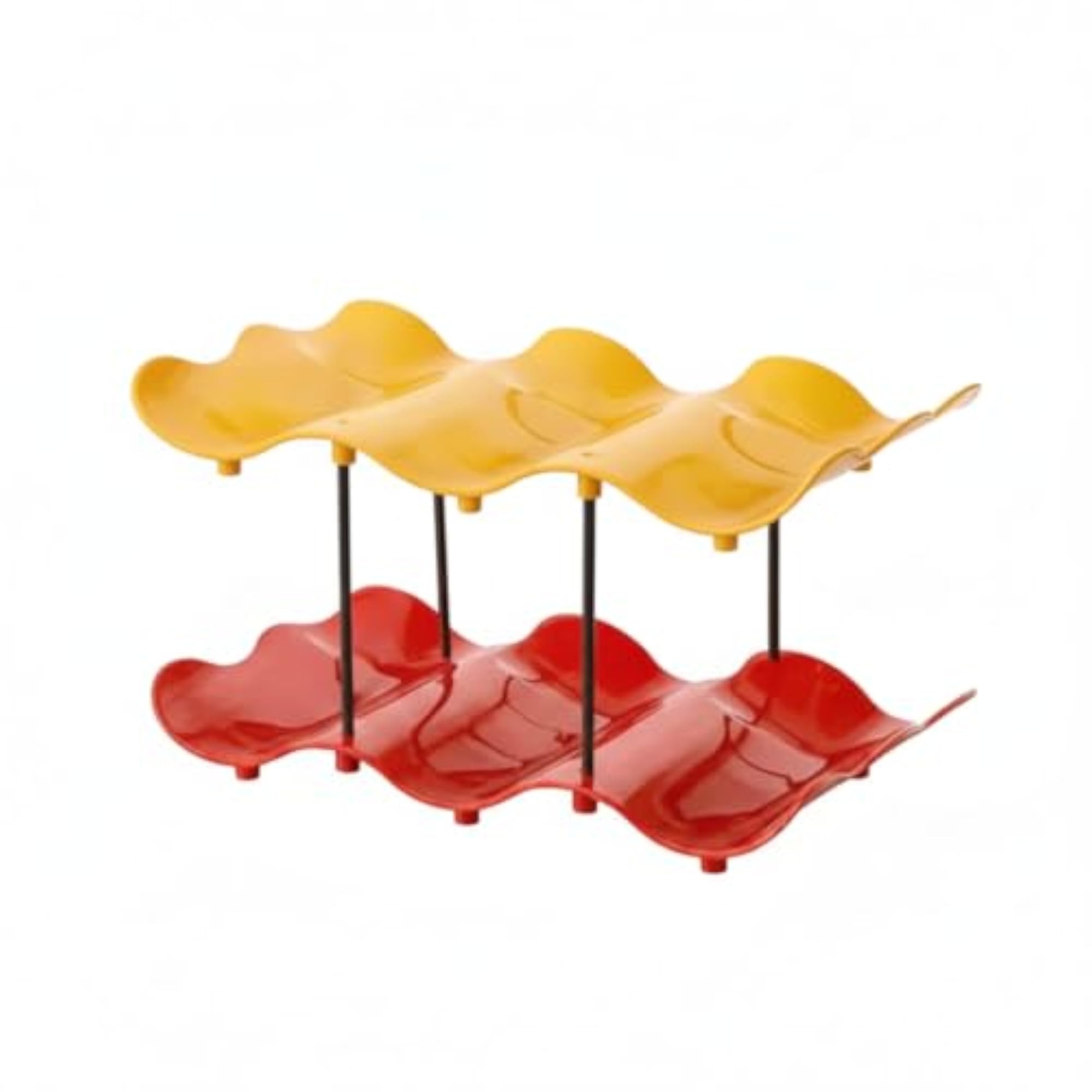 Wave-Shaped Cup Storage Rack, Tiered Coffee Mug Holder