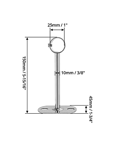 QWORK Staffa da soffitto per Asta per Tende
